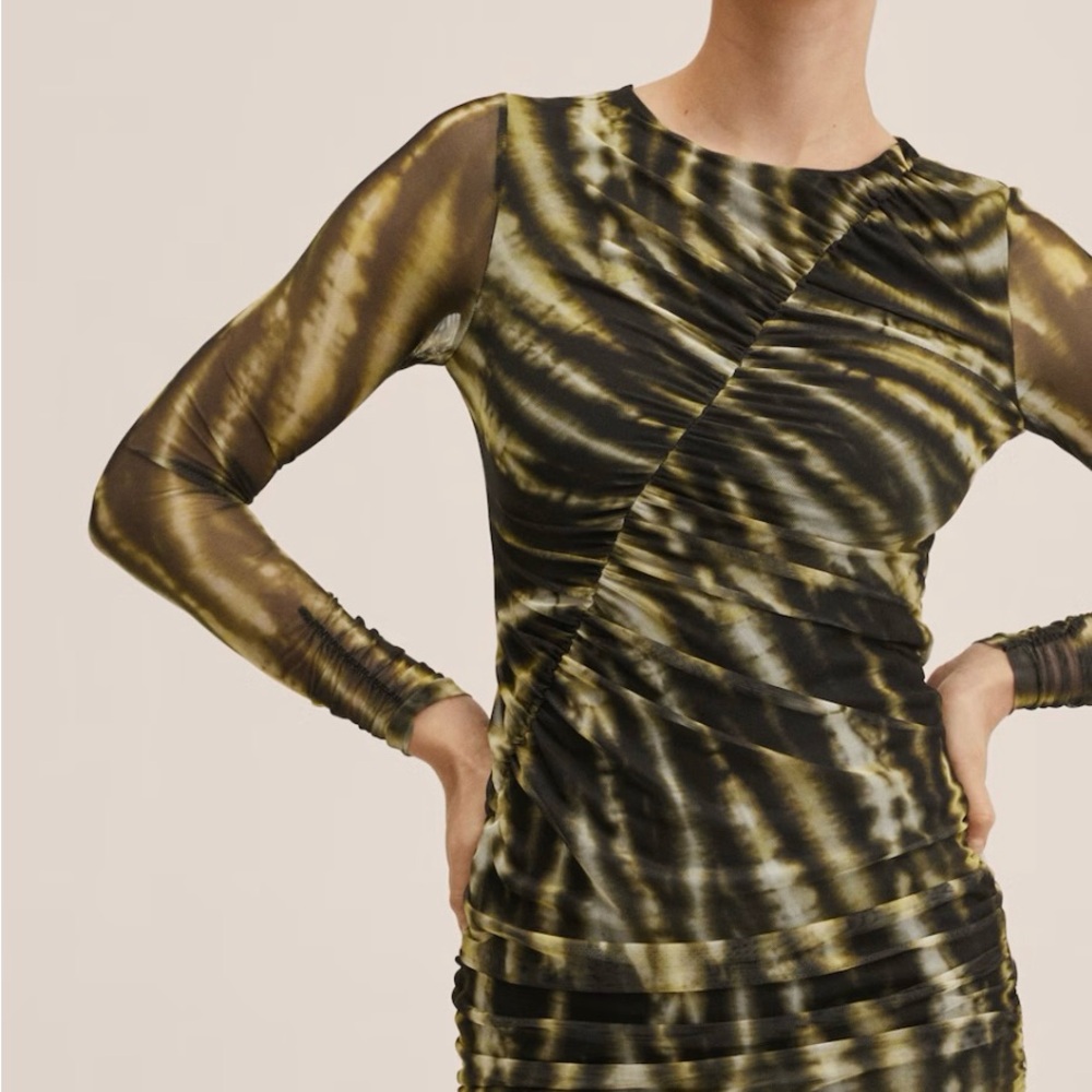 Mango satin dress new with tag
